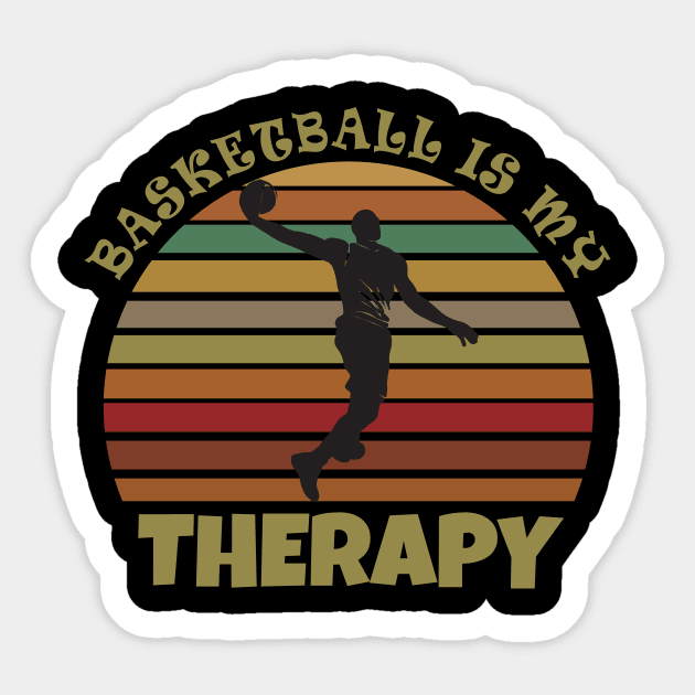 Basketball is my therapy Sticker by Work Memes